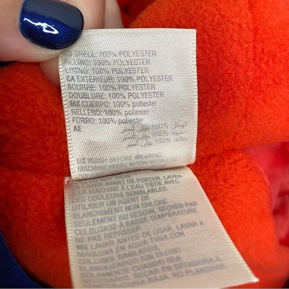 NEW First Impressions Royal Blue and Red Fleece Lined Hooded Snowsuit 18 months - Picture 11 of 11